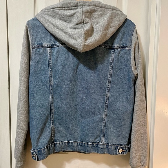DENIM JACKET w/ HOODIE - Picture 2 of 4